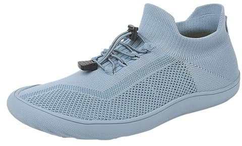 Damen-Laufschuhe, Netzstoff, athletisch, Walking, Fitnessstudio, Slipper, bequeme Schuhe, Fitness, Joggen, Sport, Outdoor, Sneaker, Netzstoff, lässig, leicht, atmungsaktiv, hellblau, 95