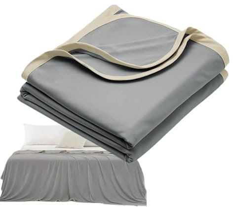 Generico Coperta Rinfrescante - Plaid Morbido Leggero Per L'Estate | Accessori da Viaggio Lavabili, Biancheria Leggera per Casa Studio e Hotel