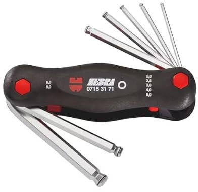 Würth Innensechskant-Winkelschraubendreher-Set, 7-teilig, Kompaktes Design