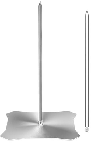 Spiedo Verticale per Barbecue - Supporto Per Spiedo Verticale Per Barbecue - Acciaio Inox Barbecue per Carne Al Pastor, Pollo Shawarma, Tacos e Affumicatori da Forno