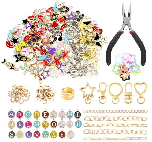 Schlüsselanhänger Selber Machen Schlüsselanhänger Basteln Set 428 Teile | Kreative Anhaenger, DIY Zubehoer, Dekorationen, Geschenke, Alltaegliche Accessoires, Schmuckherstellung, Kindergeburtstag