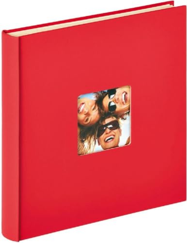 walther design Fotoalbum rot 33 x 34 cm Selbstklebealbummit Cover-Ausstanzung, Fun SK-110-R