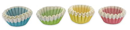 Zenker 684846 Lot de 100 caissettes en papier coloré pour chocolat, papier, bleu, vert, jaune, rouge, 3,5 cm