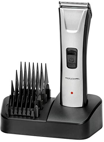 ProfiCare Haar und Bartschneidemaschine, Hair Trimmer, Haarschneidemaschine Profi mit Ausdünnfunktion, Edelstahl-Präzisionsscherkopf, Rasierer Herren inkl. 4 Aufsätze, Akkubetrieb, PC-HSM/R 3013