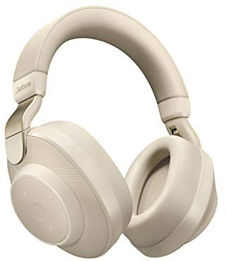 Jabra Elite 85h Over-Ear Kopfhörer – Aktive Noise Cancellation – Kabellose Kopfhörer mit Langer Akkulaufzeit – Gold Beige