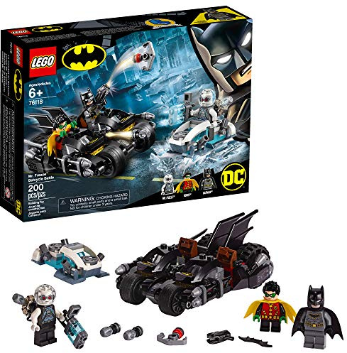 LEGO DC Batman Mr. Freeze Batcycle Battle 76118 Building Kit, New 2019 (200 Pieces)