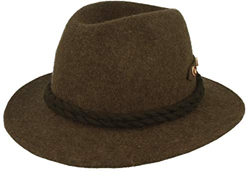 Faustmann Hüte Herren Trachtenhut schwarz 'Hirschhorn', schwarz,