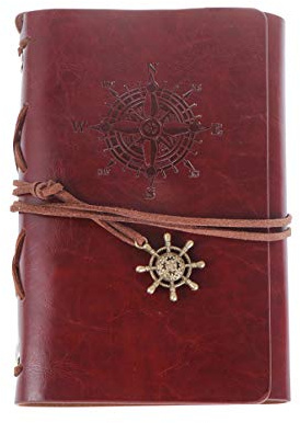 IMIKEYA Loseblatt-notizbuch Mit Retro-kompass-muster 15 X 10 Cm Für Unterwegs