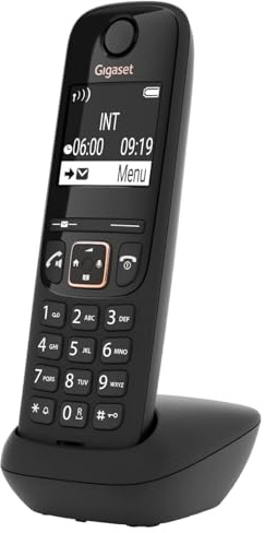 Gigaset A694HX - Cordless DECT Telephone - Additional Handset - High Contrast Display - Great Audio Quality, Black [UK Version] [Without Base]