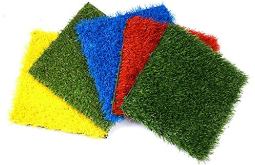 Dalles Gazon Artificiel Peut Être Épissé des Dalles De Gazon Artificiel, Tapis De Sol Auto-videurs Emboîtables, Convient pour L'aire De Jeux De La Maternelle 30x30cm/12x12