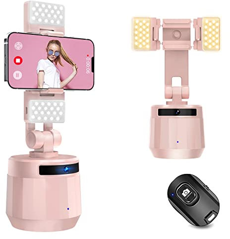 YENDILI Support de téléphone portable pour téléphone portable, suivi de mouvement intelligent, stabilisateur pour enregistrement vidéo, perche à selfie rotative à 360° pour streaming en direct Vlog