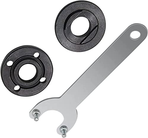Angle Grinder Nuts，2 Angle Grinder Flange Nuts with 1 Angle Grinder Wrench - Compatible with D-ewalt, Ryobi, Grinders 193465-4 224399-1 224568-4