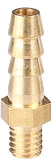 EVANEM 5 Stück Schlauchtülle Metrisches Außengewinde Messing Rohrverschraubung Kupplung Stecker Adapter, for DIY Outdoor Schlauchadapter (Size : M8x1.25 to 10mm)