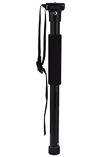 Akozon Mono Pod, Stabilizzatore Retrattile per Supporto per Fotocamera in Lega di Alluminio Mono Pod Fotografia in Piedi per DSLR e DV