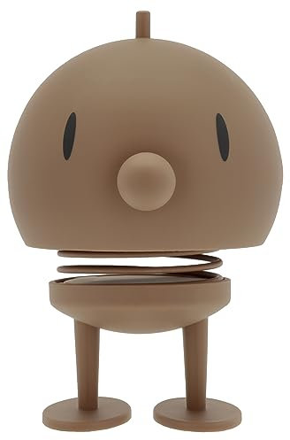 Hoptimist Soft Bumble, Bobble Figure Decoration, Scandinavian, Decorative Living Room, Desk Decoration, Office Gadgets, Great Small Gifts, 10 x 10 x 15 cm, Large, Choco