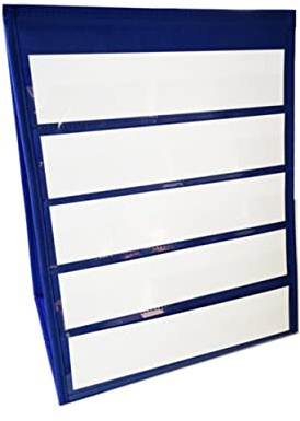 GRIRIW 20pcs Teaching Display Stand Whiteboard Pockets for Classroom Essentials Desktop Storage Card Holder Small Blank Cards for Sentence Strips Memo Desk Calendar