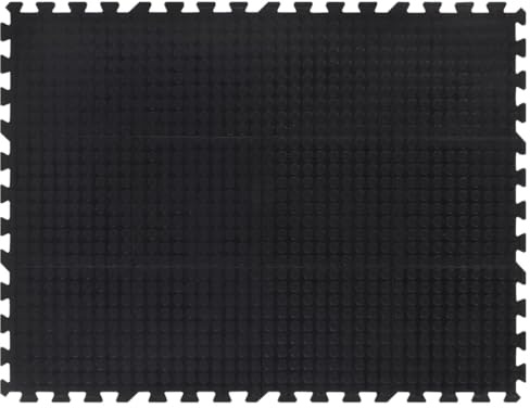 vidaXL Baldosa de suelo de goma negro 12 mm 90x120 cm