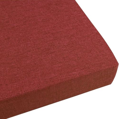 AQIGR Bankauflage 150x50/120x40/140x40 Outdoor Bankkissen Sitzauflage Braun/Grau/Grün/Taupe Sitzkissen Bank Stuhlkissen Bankpolster Schaukel mit Abnehmbarem Bezug(Color 22,140x45cm/51x18in)