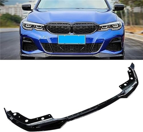 ZHOUFUDA Auto Frontspoiler Lippe Frontschürze Lippenspoiler für BMW 3 Series G20 G28 2019 2020, Frontstoßstange ABS Splitter Lip Spoiler Kinnschutz Lip Diffusor Splitter Body Kit