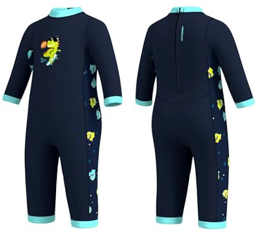 Jsnorklet Baby Wetsuit for Boys Girls, Toddler Wetsuit Infants Warm Neoprene Thermal Full Body One Piece Bathing Suit