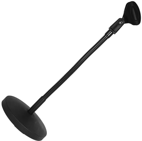 JOINPAYA Verstellbarer Halterung Tischmikrofonständer Schwarzem aus Metall mit Kompakter Bauweise Stabiler für Gaming und Streaming