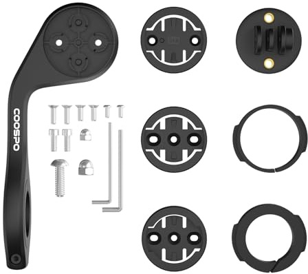 CooSpo Bike Computer Mount, Quick Release Mount for Garmin, Wahoo, Bryton, CooSpo Bike Computer, Out Front Cycling Computer Extended Mount