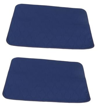 Healeved 2pièces Coussin Anti-fuite Pour Adultes Tapis De Change Respirant Pour Personnes Âgées Coussin Lavable Et Réutilisable Bleu Foncé