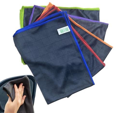 Generico Rags di piatti, tessuti per lavare i piatti,5x panni di lavaggio da cucina per piatti | 40x50cm/15.7x23,6 pollici asciugamani rapidi assorbenti morbidi per cucina, soggiorno, bagno