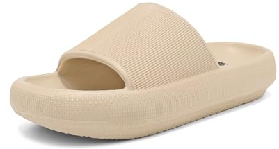 Haifago Womens Cloud Recovery Slides, Comfort Cushion Sandals for Woman Pillow Slippers with Arch Support, Outdoor Beach Pool Platform Slip on Slide