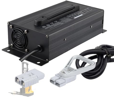 WLEJSL Chargeur Batterie Plomb Acide Intelligent 1200 W Chariot Élévateur Électrique 60 V 15 A avec Prise Anderson 50 A/120 A/175 A/350 A, Compatible avec Transpalettes Autolaveuses,A2,350A