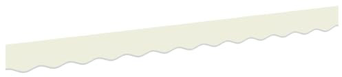 vidaXL Markisenfranse Creme 2,3 x 0,2 m Segeltuch