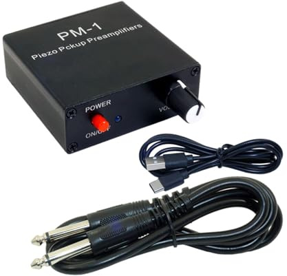 Lodoot Piezo Pickup Preamplificatore Musica Uditivo Scheda Amplificatore Per Cuffie Guadagno 20db 6.35MM Audio Control Tone HiFi Amplificatore Per Cuffie