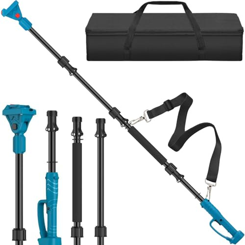 2m Teleskopstange für Akku-Astschere Kompatibel mit Makita 18V – 180° Drehung Verlängerungsstange Aluminiumlegierung mit Handtasche, Teleskop-Kettensägenverlängerungsstange für Gartenzweige(Ohne Akku)