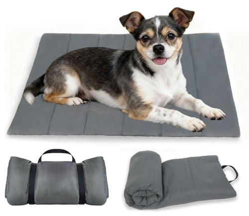 YuLiMirich Hundedecke für Unterwegs Wasserdicht, rutschfeste Hundematte, Hundematte Komfort und Weiches Wasserdichtes Hundebett, Hundekissen für Reise Camping Outdoor