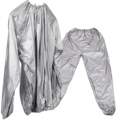 WOONEKY Conjunto de Chándal Sauna para Gimnasio y Casa, Ropa Deportiva de Fibra de Polietileno Que Acelera el Sudor Quema de Grasa, Adecuado para Altura 170-175cm