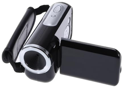 ANDRESLAD Caméscope Vidéo Mini Dv Écran Portable Léger avec Mémoire Intégrée Compatible avec Carte Mémoire Jusqu'à Noir sans Batterie