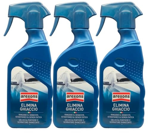 FEI FAN Elimina Ghiaccio, Sblocca Portiere e Serrature Ghiacciate, Istantaneo e Senza Fatica, 500ml (3 unità)