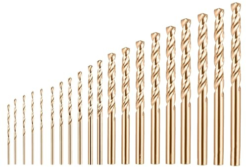 20pezzi Punte in Metallo HSS,0,6mm a 1,5mm e da 1,6mm a 2,5mm Set Punte da Trapano,Punte per Trapano in Acciaio Rapido Cobalto, Micro Punte per Legno,Metallo,Plastica,Alluminio Foratura su fai-da-te
