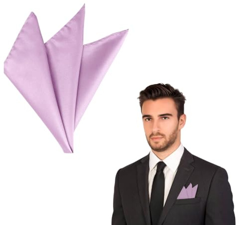 The Tie Co™ Premium Pocket Square – Matte Satin Handkerchief for Men, 29x29cm, Classic Formal Hanky for Suit, Wedding, Business