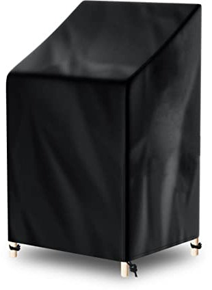 Awnic Gartenstuhl Abdeckung Wasserdicht 65x75X85/120cm, 210D Oxford Gewebe Abdeckung Gartenstühle Wasserdicht Reißfest Winterfest Anti-UV Abdeckhaube für Stapelstühle Hochlehner