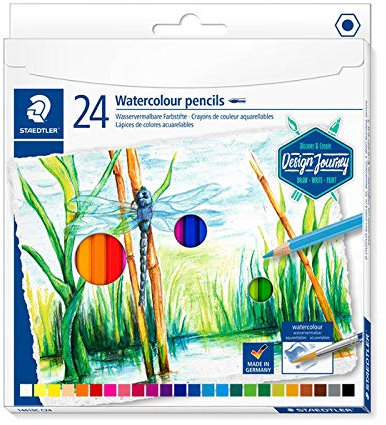CREATIV DISCOUNT Buntstifte, wasservermalbar, 24 Stück