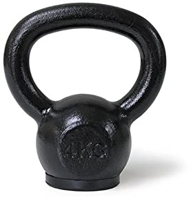 CORE POWER MEIJERS Gusseisen Kettlebell 4kg/Gusseisen Kugelhantel 4-32kg hochwertigste Eisenerz Pro Qualität für Gym, Fitness und Crossfit Gummi Stellfläche für Bodenschutz Schwarz