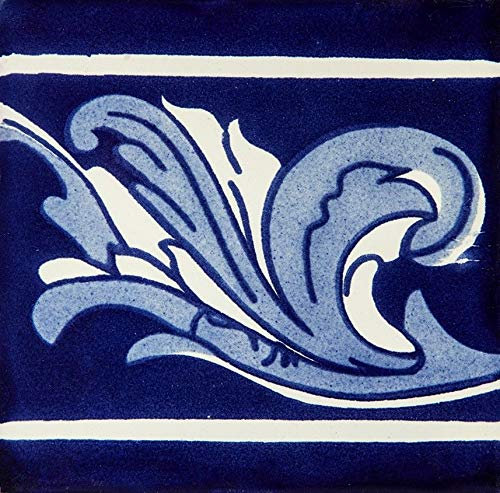 Cerames Mexikanische Keramische Fliesen Asturias - 22 dekorative mexikanische mosaik fliesen für Badezimmer, Küche, Dusche, Treppen, Küchenrückwand | Keramikmosaikfliesen 15x15 cm