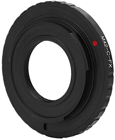Topiky Adapterring für M42-FX-Objektive, M42/C-Mount-Objektiv aus Aluminiumlegierung an FX-Mount-Kameragehäuse
