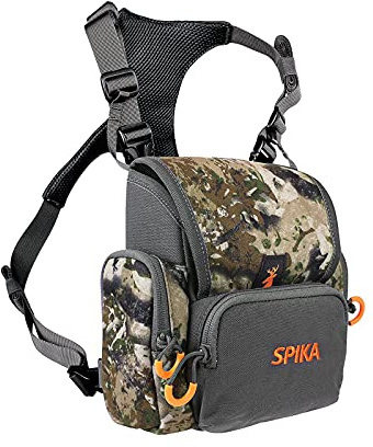 SPIKA Binocular Harness Chest Pack, Bino Case with Rangefinder Waterproof Pouch for Hunting