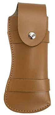 Yusheng Messerscheide, tragbare handgefertigte Scheide aus Leder, Taktische Messertasche, verschleißfeste Outdoor-Gürtelmesserholster, Klappmesser, schützende Aufbewahrungstasche, Geschenk