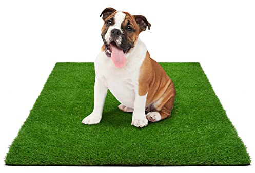 KARAT Premium Kunstrasen für Hunde - Höhe: 40 mm - Trainingsunterlage Hundetoilette Welpentoilette - wiederverwendbarer Gras Ersatz für Balkon, Terrasse, Garten (80 x 100 cm)