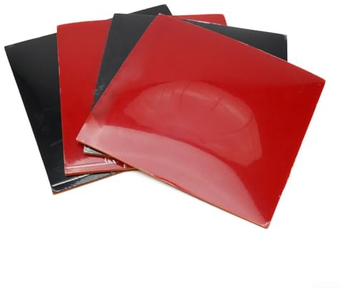 Zoegneer 4 piezas de cubierta de goma adhesiva inversa para tenis de mesa, hoja protectora de goma de para ping pong, cubierta de repuesto para raquetas de tenis de mesa