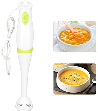 Frullatore a Immersione Frullatore Portatile Frullatori Portatili Piccolo Mixer Per Cucina 200W Lama in Acciaio Inossidabile a 2 Velocità Mini Gadget da Cucina Elettrici Portatili Spina UE 220V