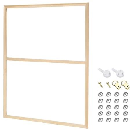 PATIKIL 24x35 inch Canvas Stretcher Bars, DIY Removable Wooden Canvas Frames Kit for Oil Paintings Poster Picture Photo, Arts Accessory, Paint by Numbers